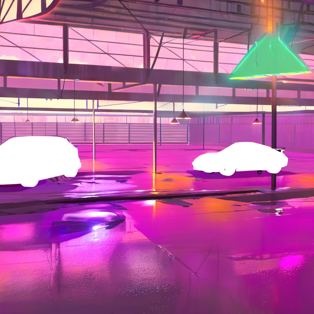 Cyberpunk environment variant, Halle 2 scene