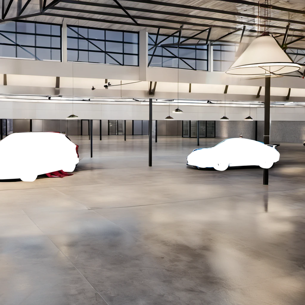 Showroom environment variant, Halle 2 scene
